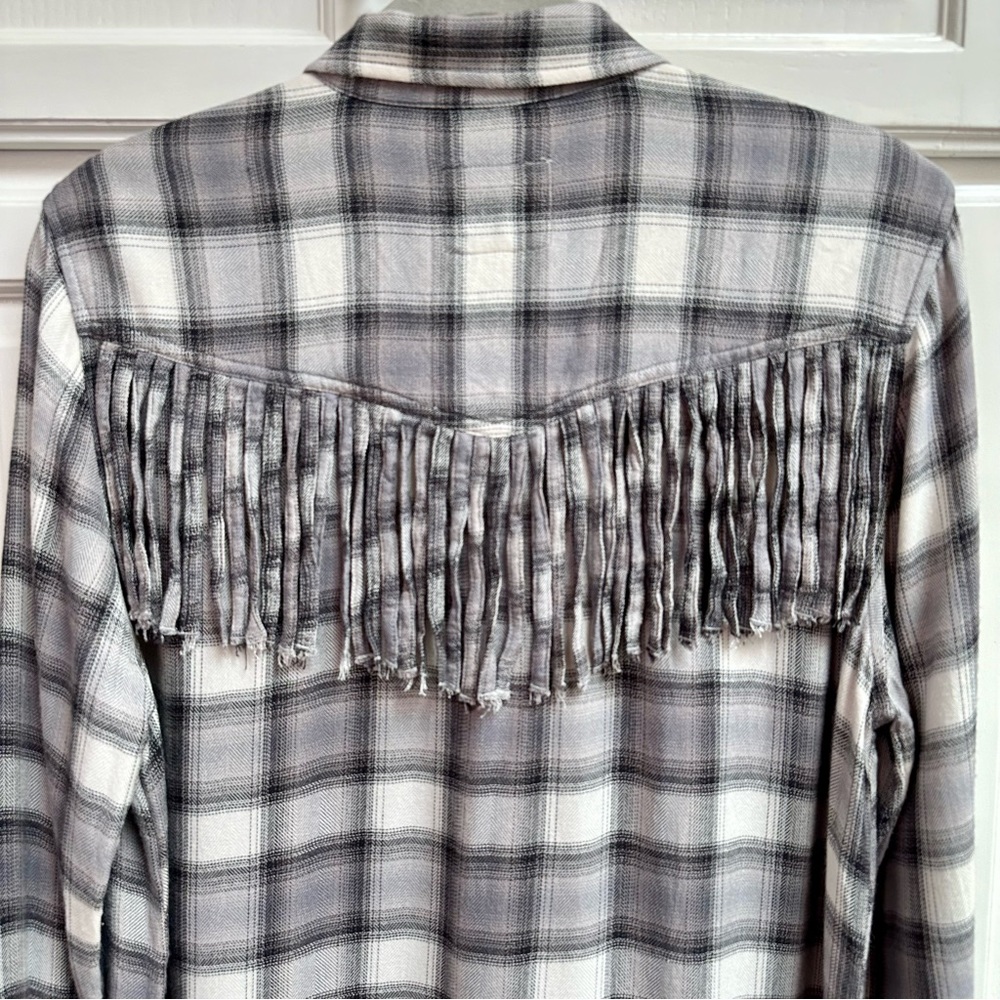 Rails Dolly Shirt In Olive Black Mini Check Plaid… - image 8